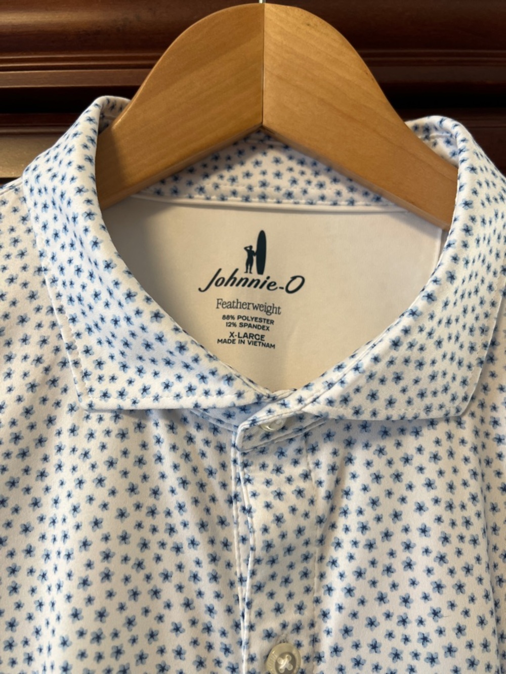 New Johnnie-O Santa Monica Ca Featherweight White Tide whimsical 🎾 Golf⛳️ Polo!